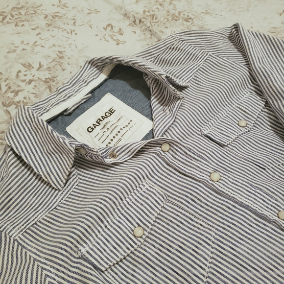 Garage Button Down Stripped Shirt - Picture 3 of 6